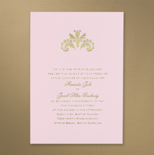 Pink Wedding Invitations